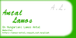 antal lamos business card